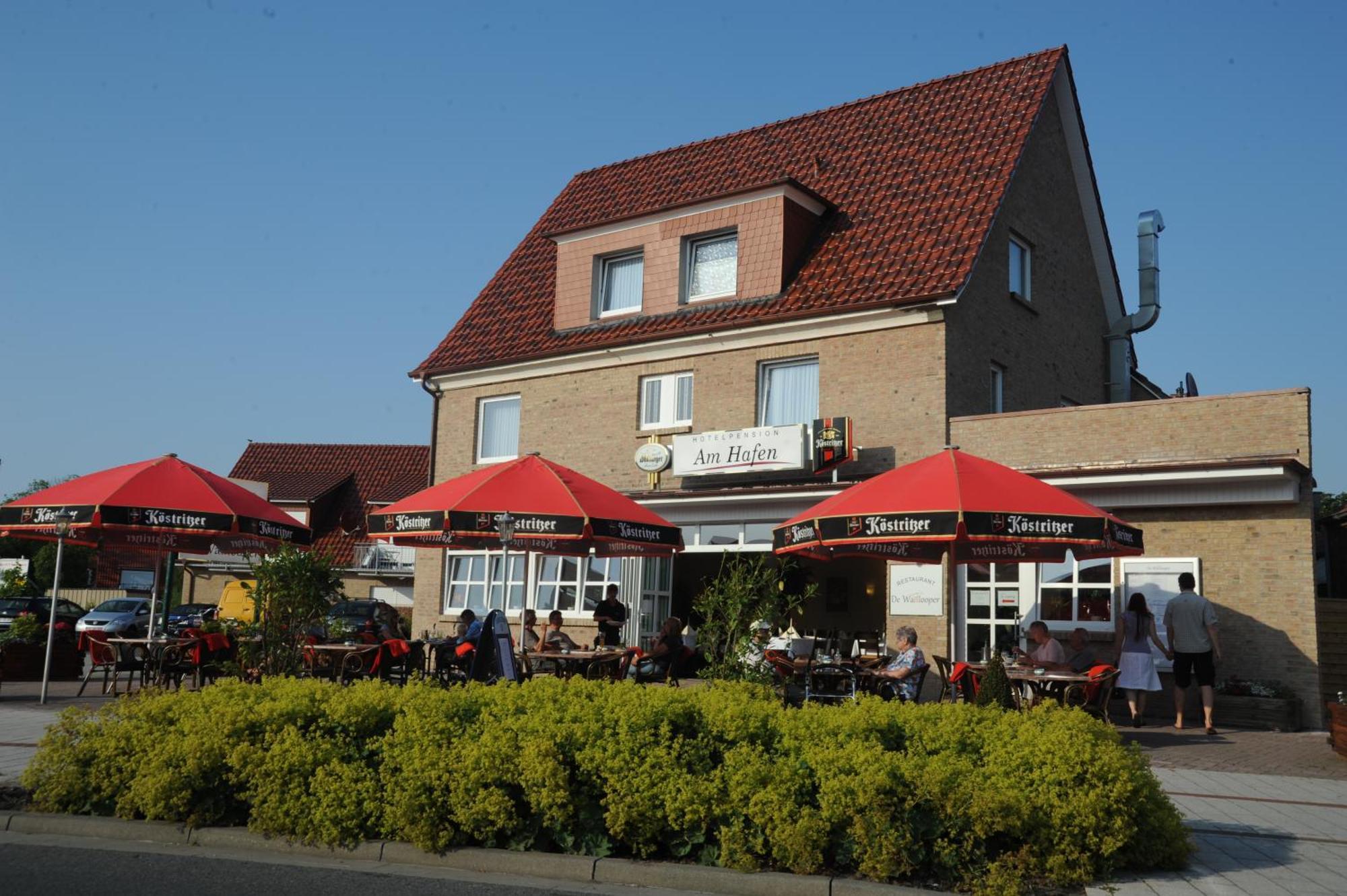 Hotel Pension Am Hafen Norddeich  Bagian luar foto